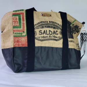 Cabas "Trésor" en toile de jute de sac à café